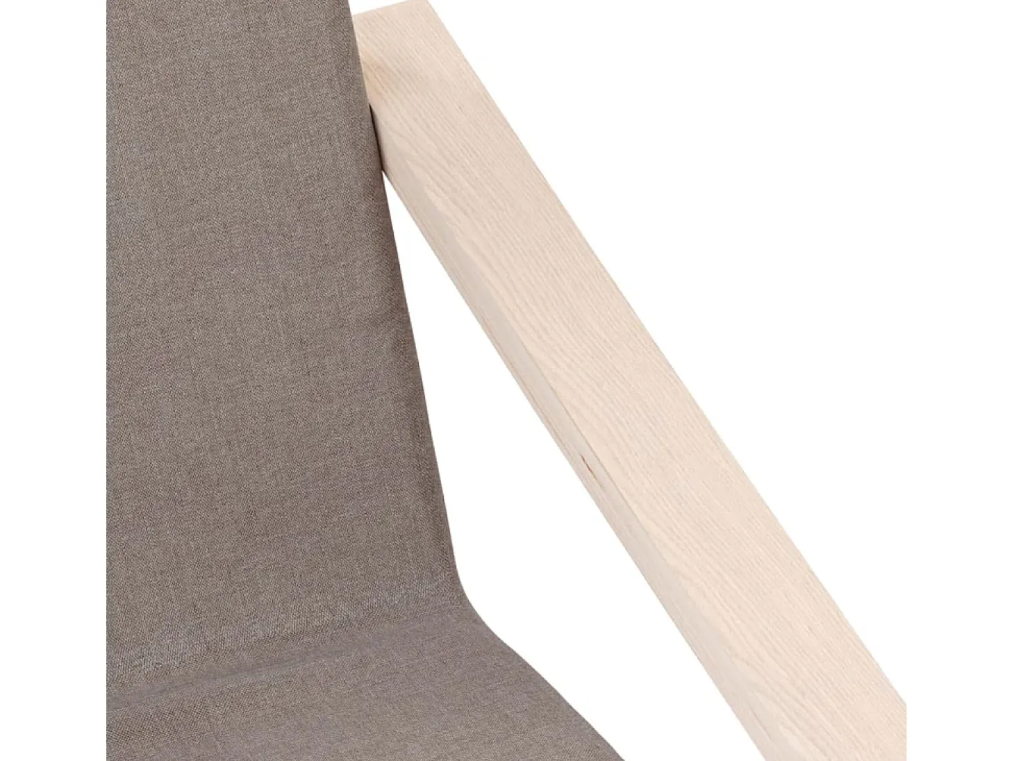 Sillón de relax de tela gris taupe