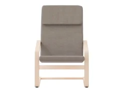 Sillón de relax de tela gris taupe