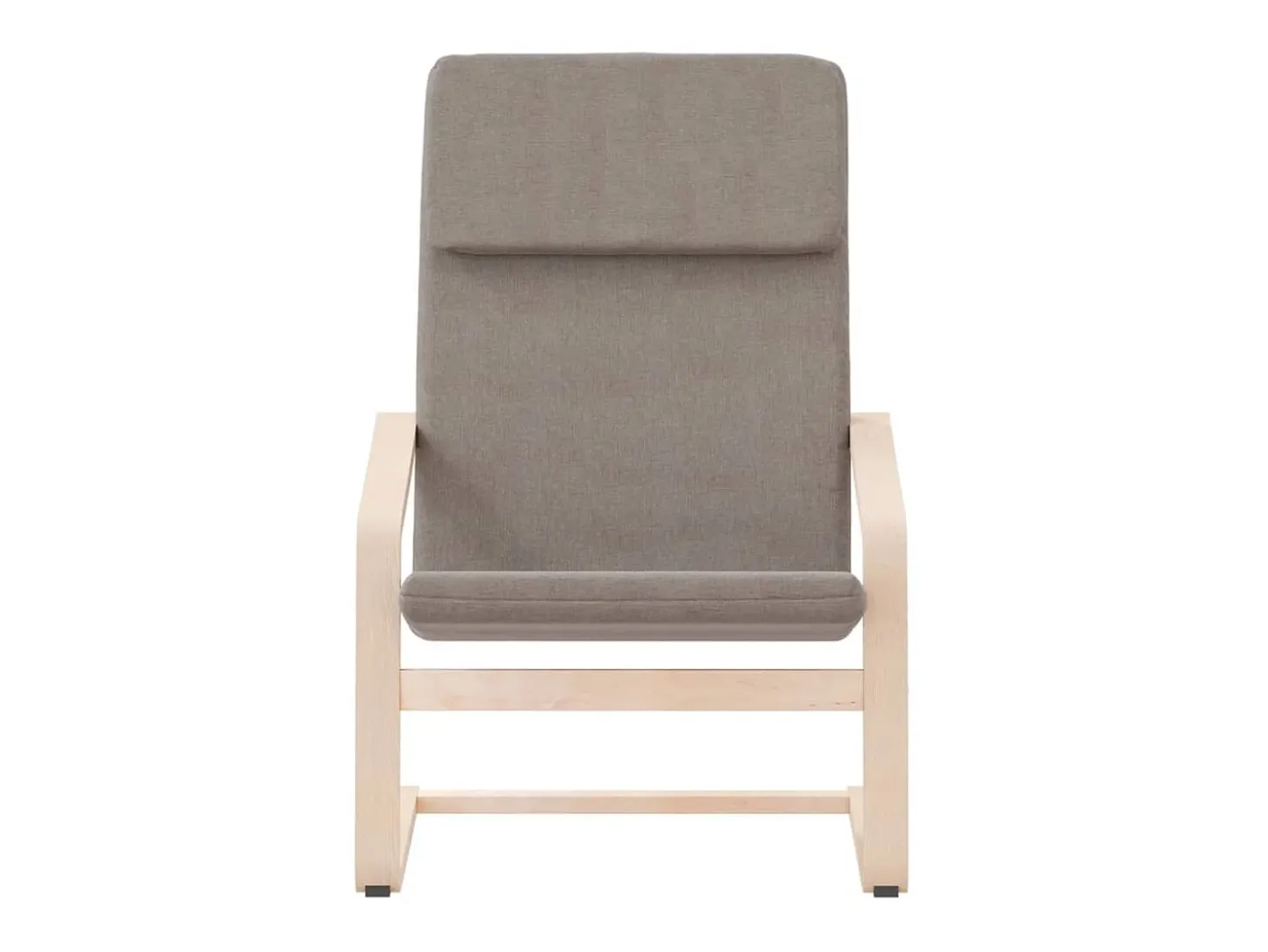 Sillón de relax de tela gris taupe