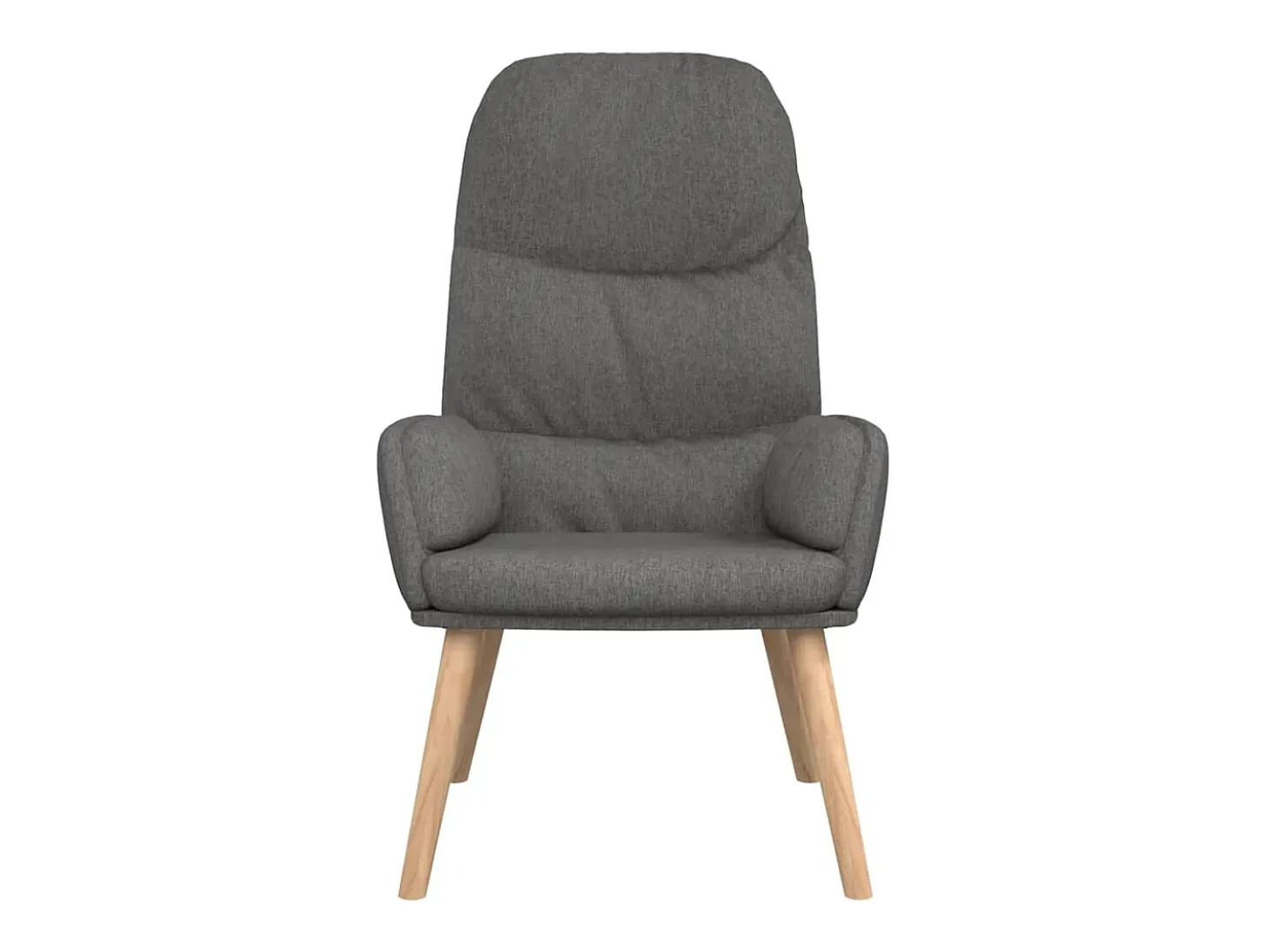 Sillón de relax de tela gris oscuro