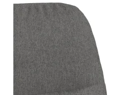 Sillón de relax de tela gris oscuro
