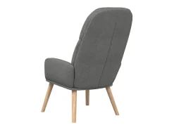 Sillón de relax de tela gris oscuro