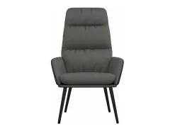 Sillón de relax de tela gris oscuro
