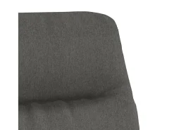 Sillón de relax de tela gris oscuro