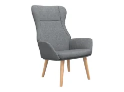 Sillón de relax de tela gris claro