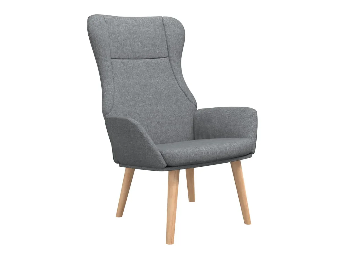 Sillón de relax de tela gris claro