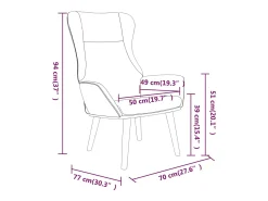 Sillón de relax de tela gris claro