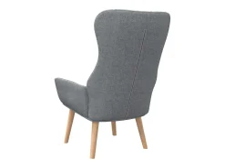 Sillón de relax de tela gris claro