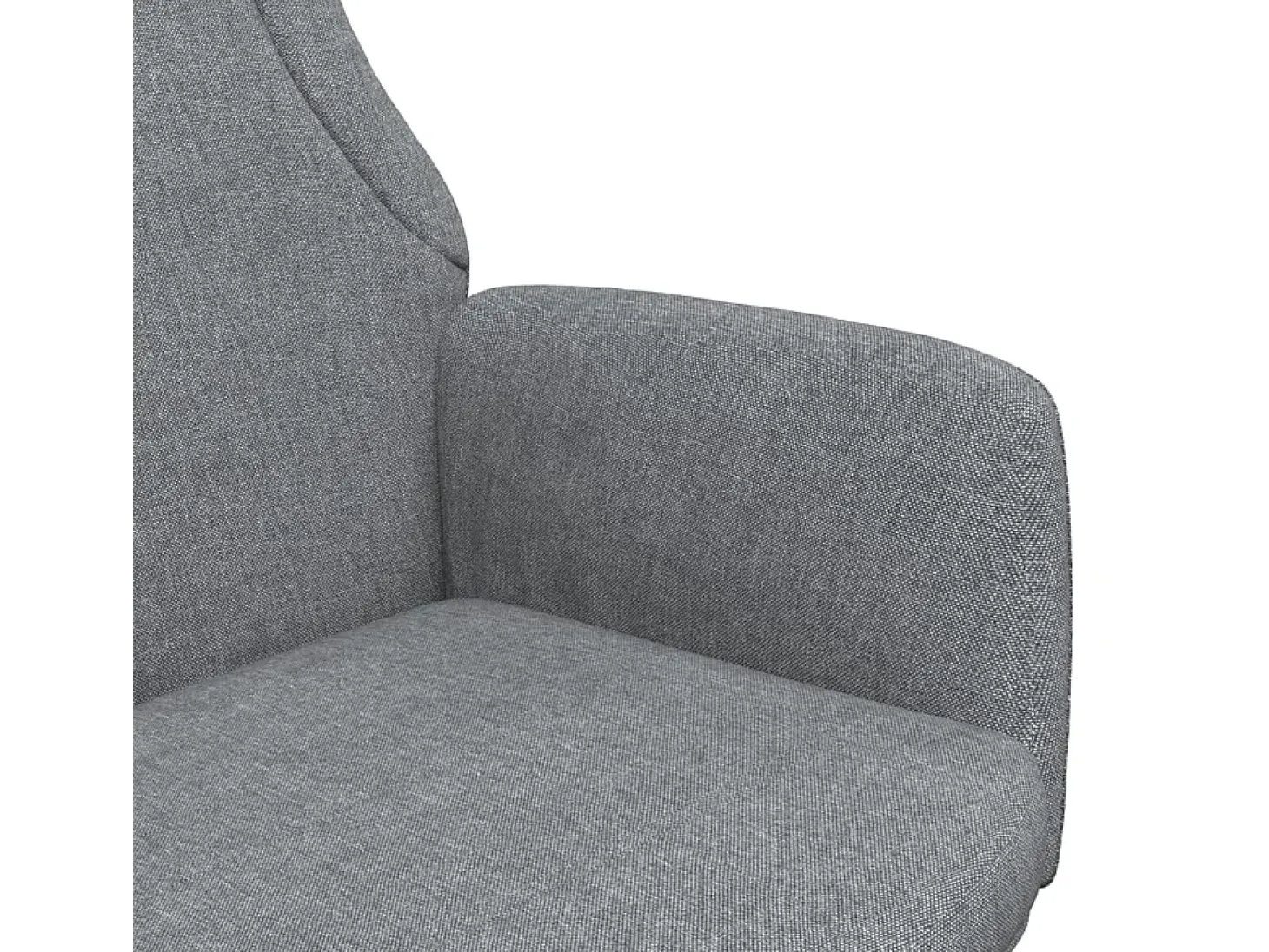 Sillón de relax de tela gris claro