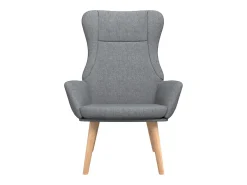 Sillón de relax de tela gris claro