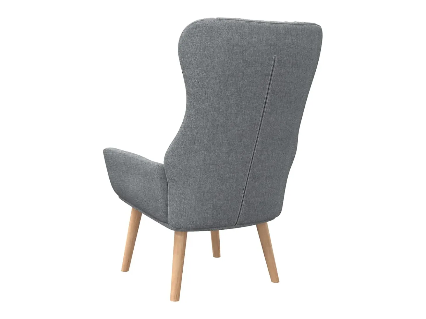 Sillón de relax de tela gris claro