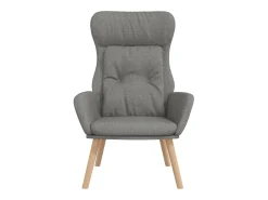 Sillón de relax de tela gris claro