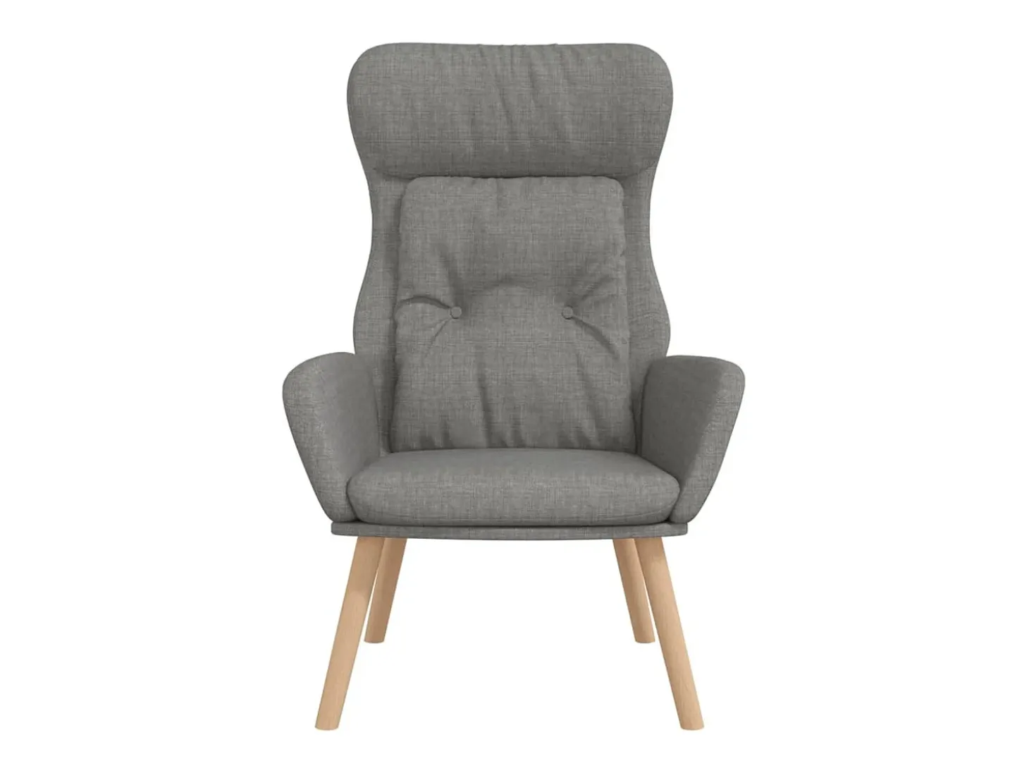 Sillón de relax de tela gris claro