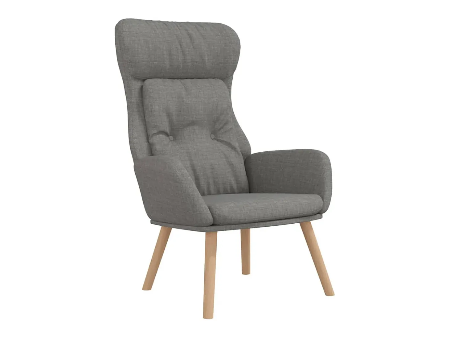 Sillón de relax de tela gris claro