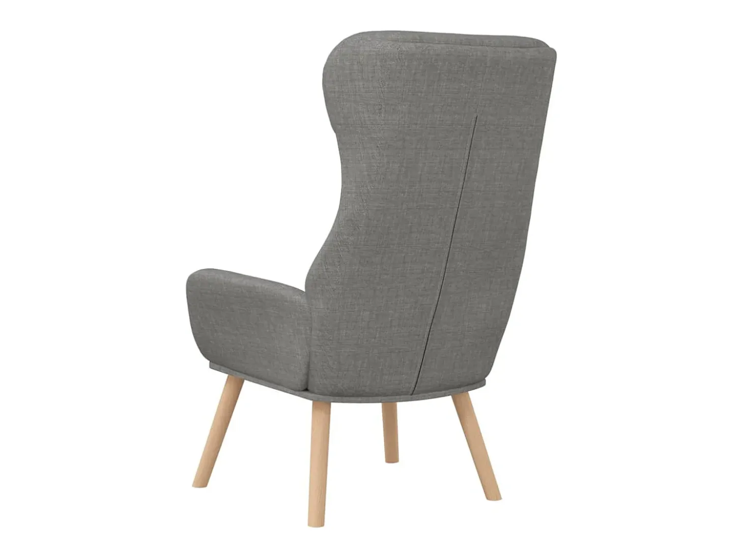 Sillón de relax de tela gris claro