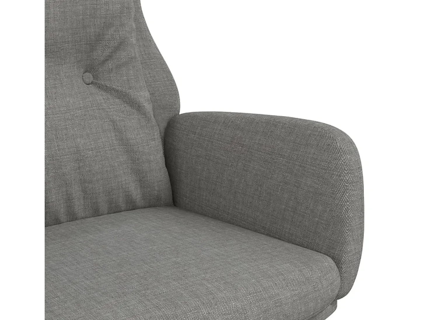 Sillón de relax de tela gris claro