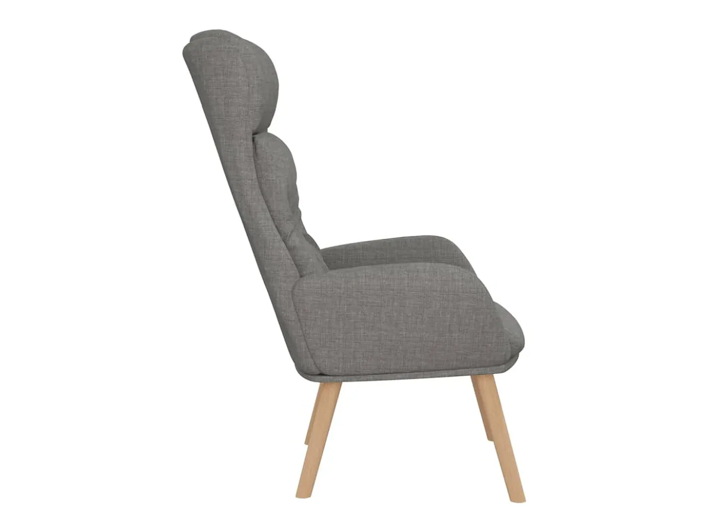 Sillón de relax de tela gris claro
