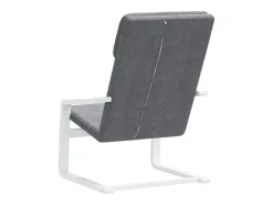 Sillón de relax de tela gris oscuro