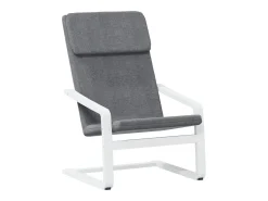 Sillón de relax de tela gris oscuro
