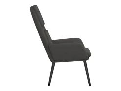 Sillón de relax de tela gris oscuro