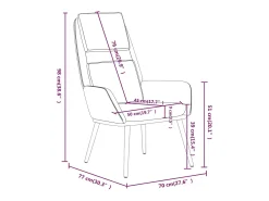 Sillón de relax de tela gris oscuro