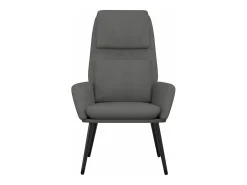 Sillón de relax de tela gris claro