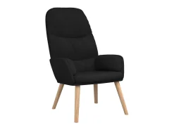 Sillón de relax de tela negro