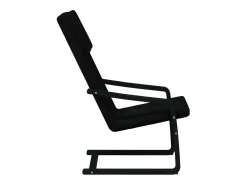 Sillón de relax de tela negro