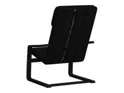 Sillón de relax de tela negro