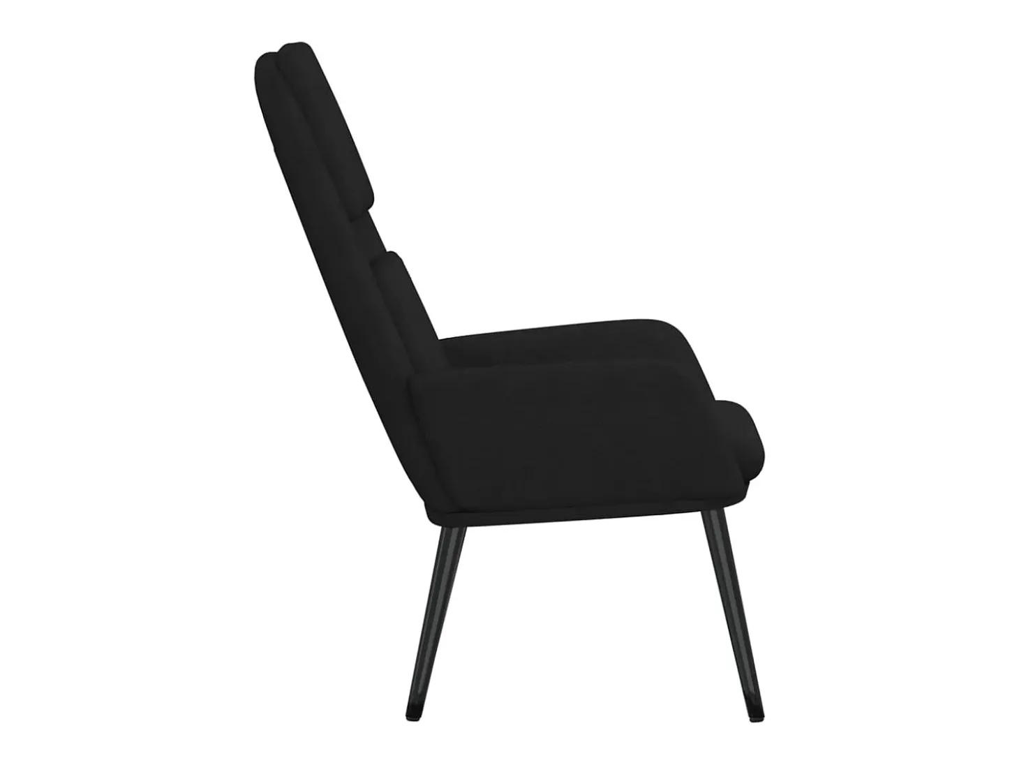 Sillón de relax de tela negro