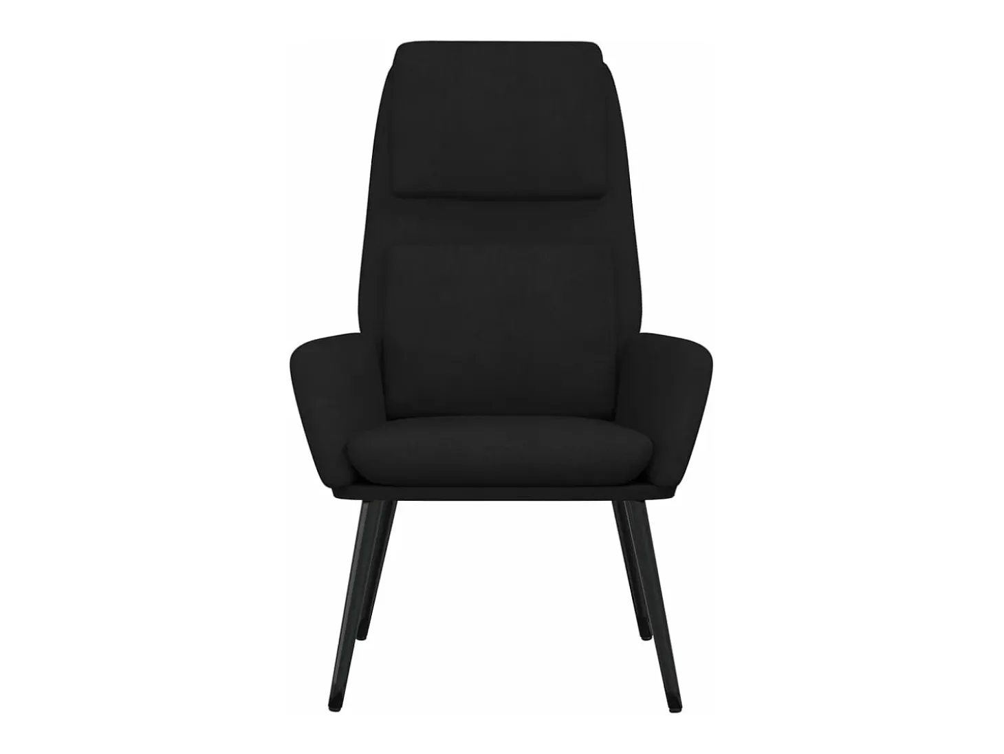 Sillón de relax de tela negro