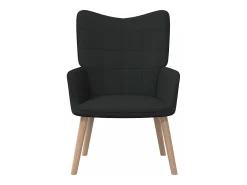 Sillón de relax de tela negro