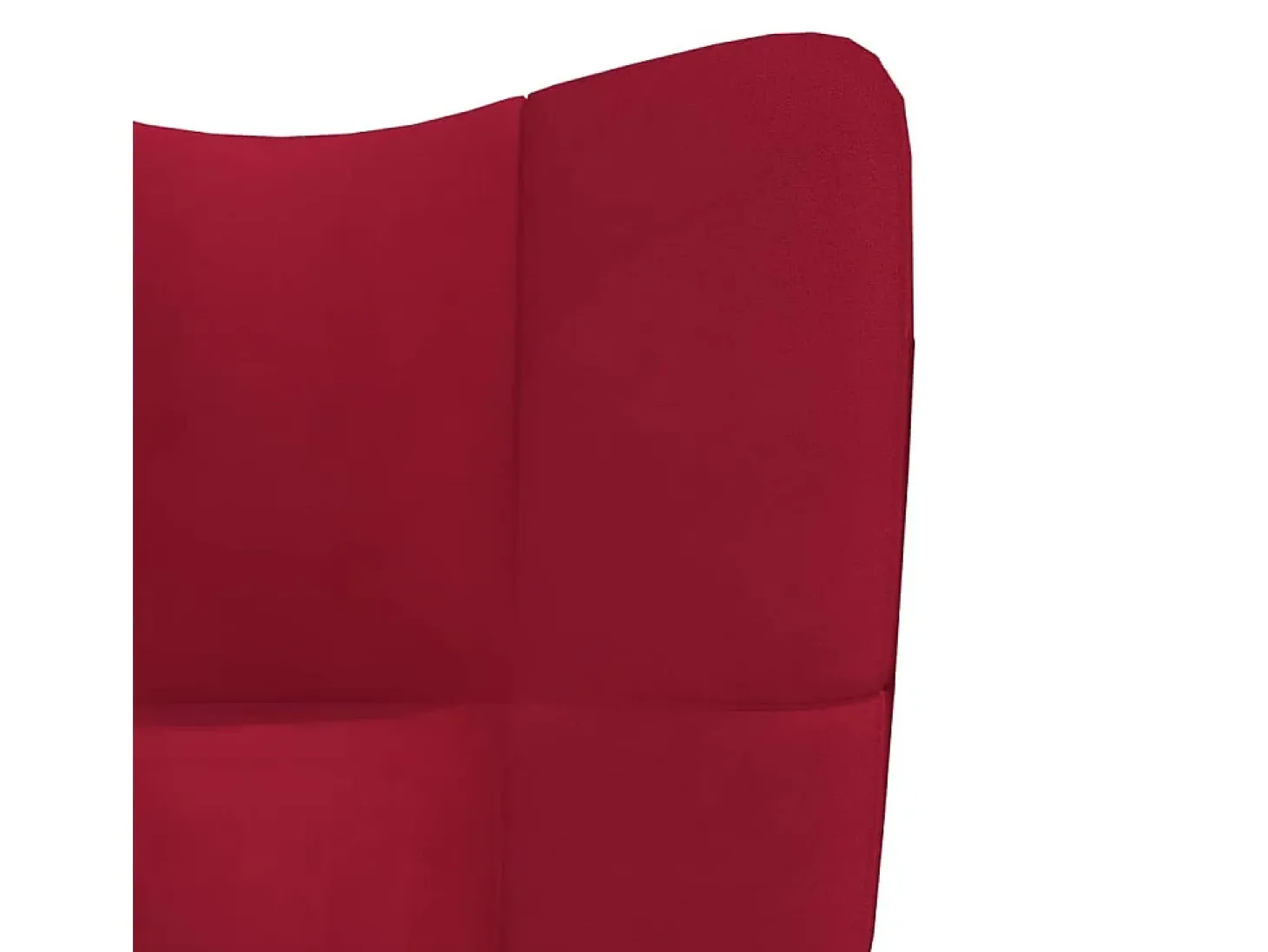 Sillón de relax de terciopelo rojo vino tinto