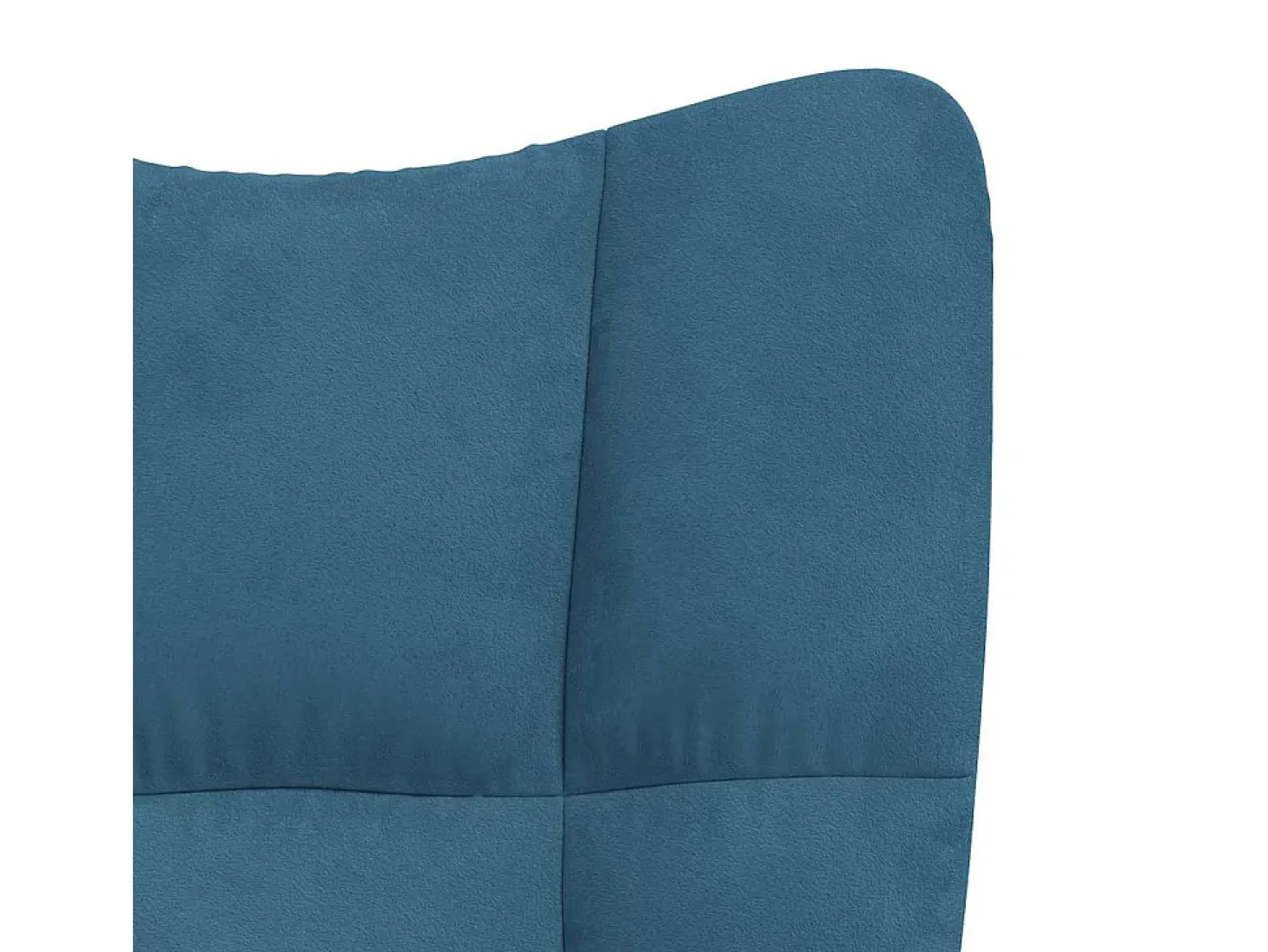 Sillón de relax de terciopelo azul