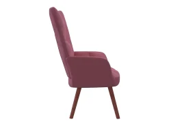 Sillón de relax de terciopelo rosa