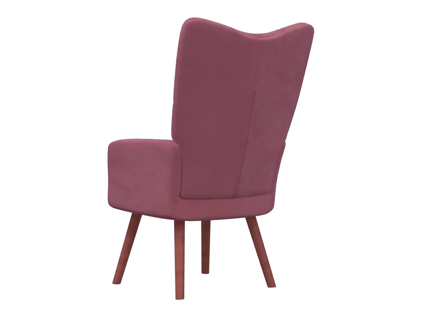 Sillón de relax de terciopelo rosa