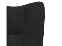 Sillón de relax de terciopelo negro ES20255