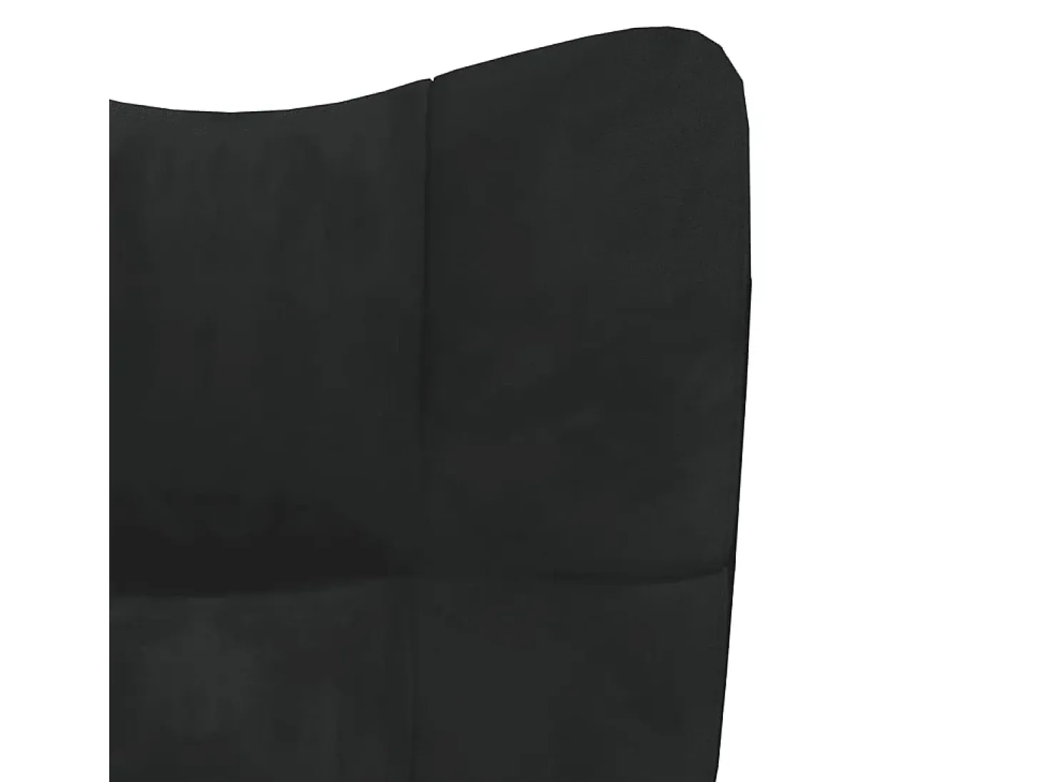 Sillón de relax de terciopelo negro ES20255