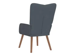 Sillón de relax de terciopelo gris oscuro