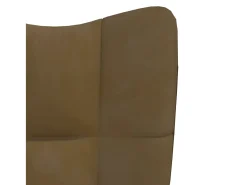 Sillón de relax de terciopelo marrón ES16111
