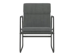 Sillón de relax tela gris oscuro 55x64x80 cm