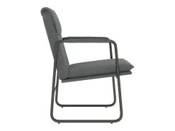 Sillón de relax tela gris oscuro 55x64x80 cm