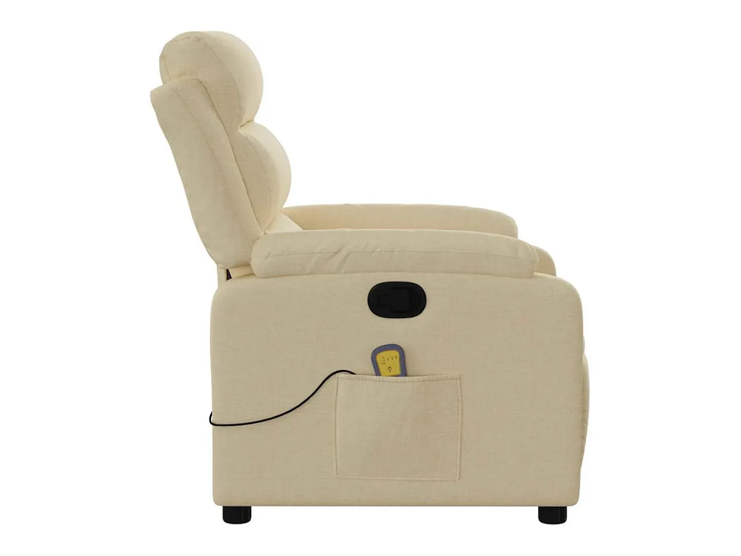 Sillón de salón | Silla | Sillón de masaje reclinable de tela crema SHL8258