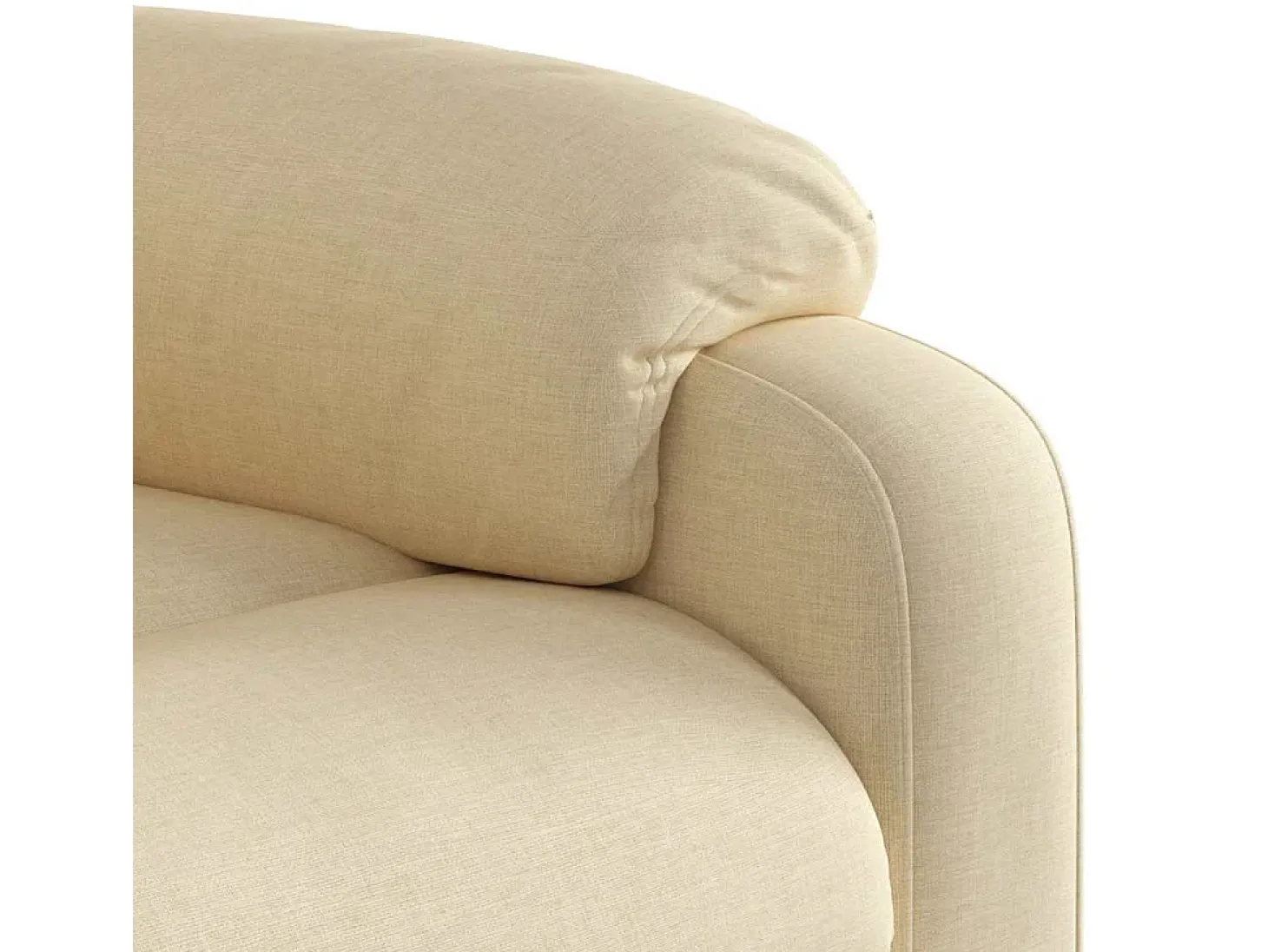 Sillón de salón | Silla | Sillón de masaje reclinable de tela crema SHL8258