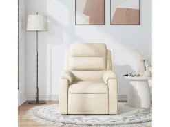 Sillón de salón | Silla | Sillón de masaje reclinable de tela crema SHL8258