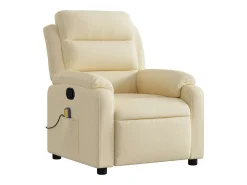 Sillón de salón | Silla | Sillón de masaje reclinable de tela crema SHL8258