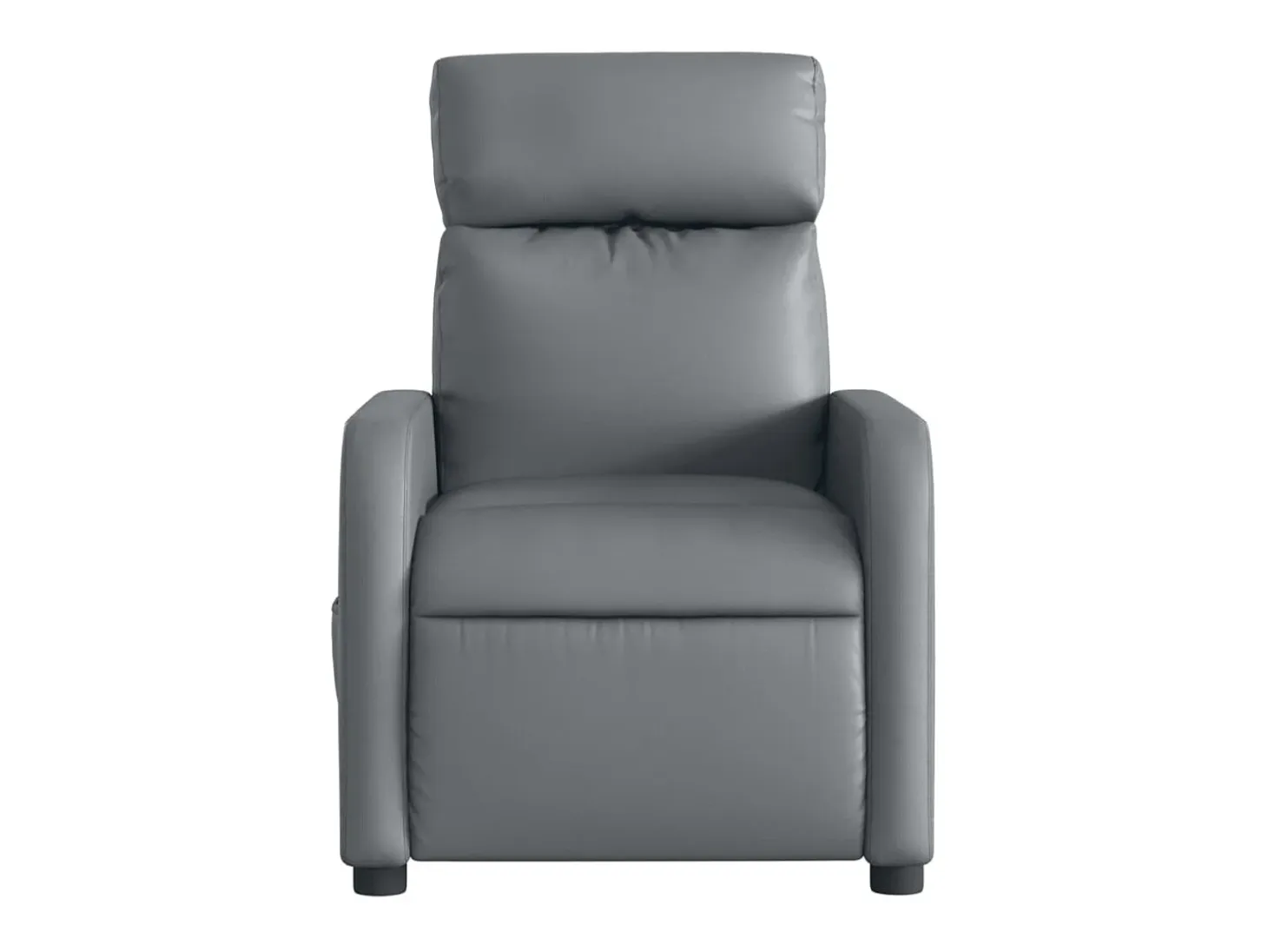 Sillón de salón | Silla | Sillón de masaje reclinable eléctrico cuero sintético gris SHL6325