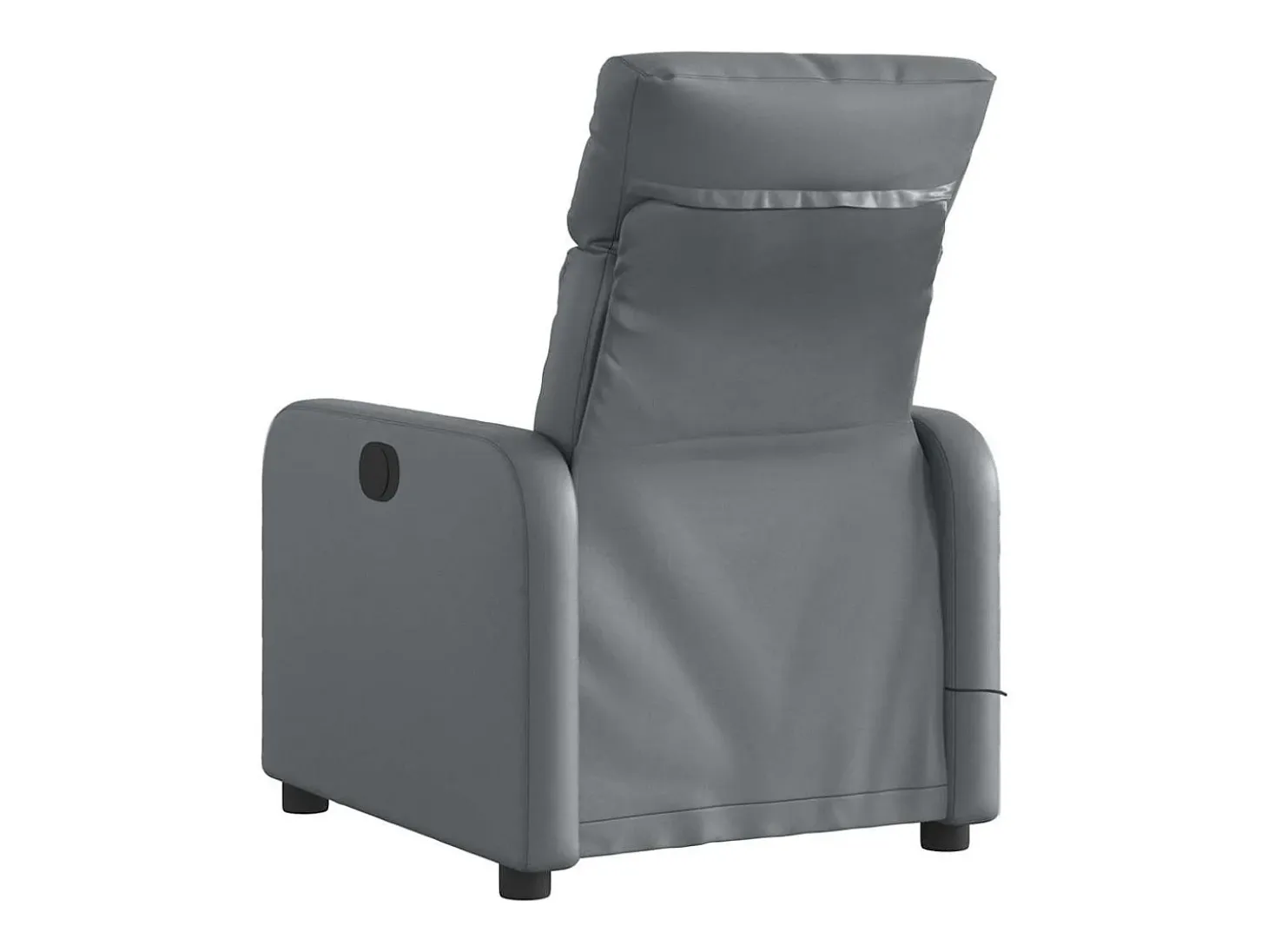 Sillón de salón | Silla | Sillón de masaje reclinable eléctrico cuero sintético gris SHL6325