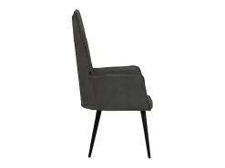 Sillón de salón | Silla | Sillón orejero de lona negro SHL5613