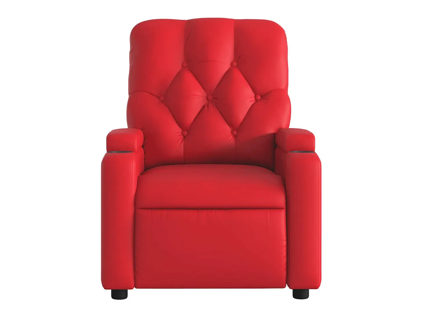 Sillón de salón | Silla | Sillón de masaje reclinable cuero sintético rojo SHL3091